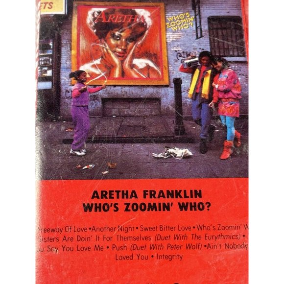 Who's Zoomin' Who by Aretha Franklin Music Cassette Tape 1 Arista Records TESTED - Picture 8 of 8